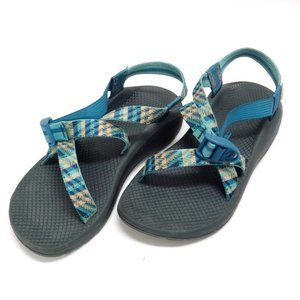 Chaco Cloud Blue Striped Sandals